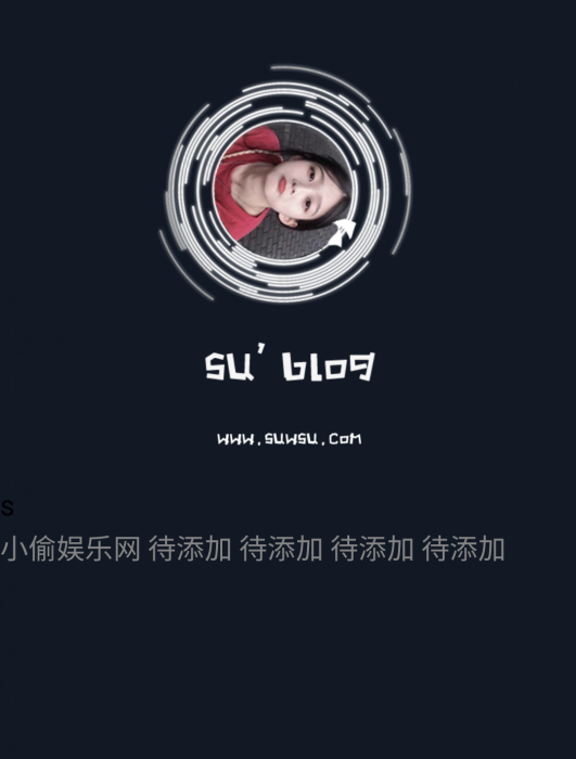 一款黑色大气简洁个人引导页源码-D42资源网