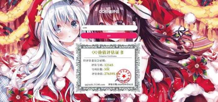 二次元自适应QQ价值评估程序源码-D42资源网
