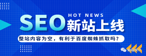 SEO实战，新站上线，网站内容为空好吗?-D42资源网