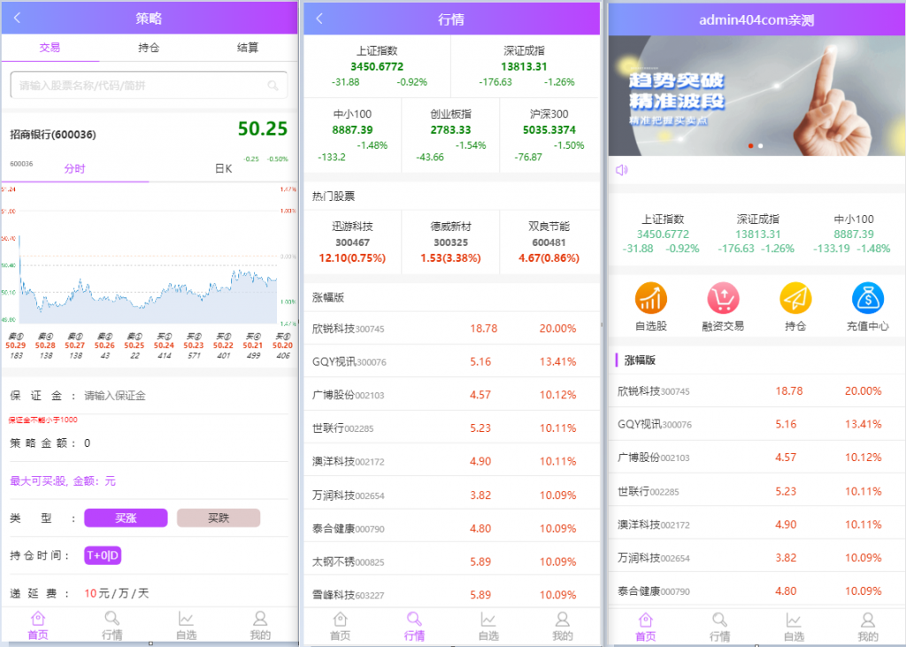 2021最新单手机版双融/金融系统 带静态推广官网-D42资源网