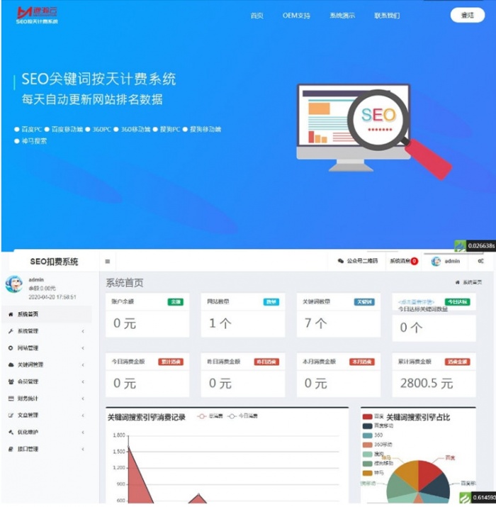 SEO按天扣费系统网站源码-D42资源网