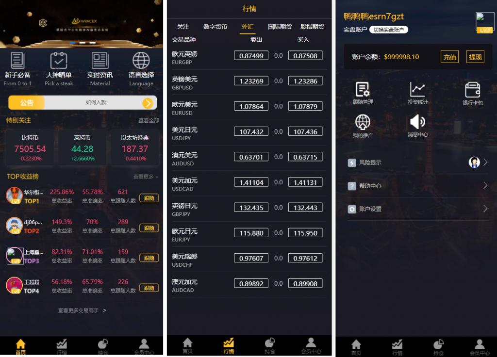 金融理财交易所系统|修复后台|点位|时间|双位盘-D42资源网