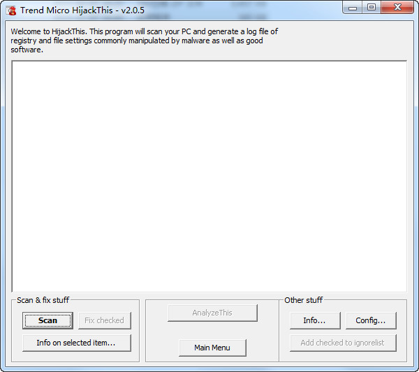 HijackThis(浏览器被劫持修复工具)v2.0.5 免费版-D42资源网