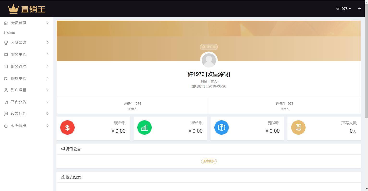 企业3级推广报单分销源码下载会员注册管理系统-D42资源网