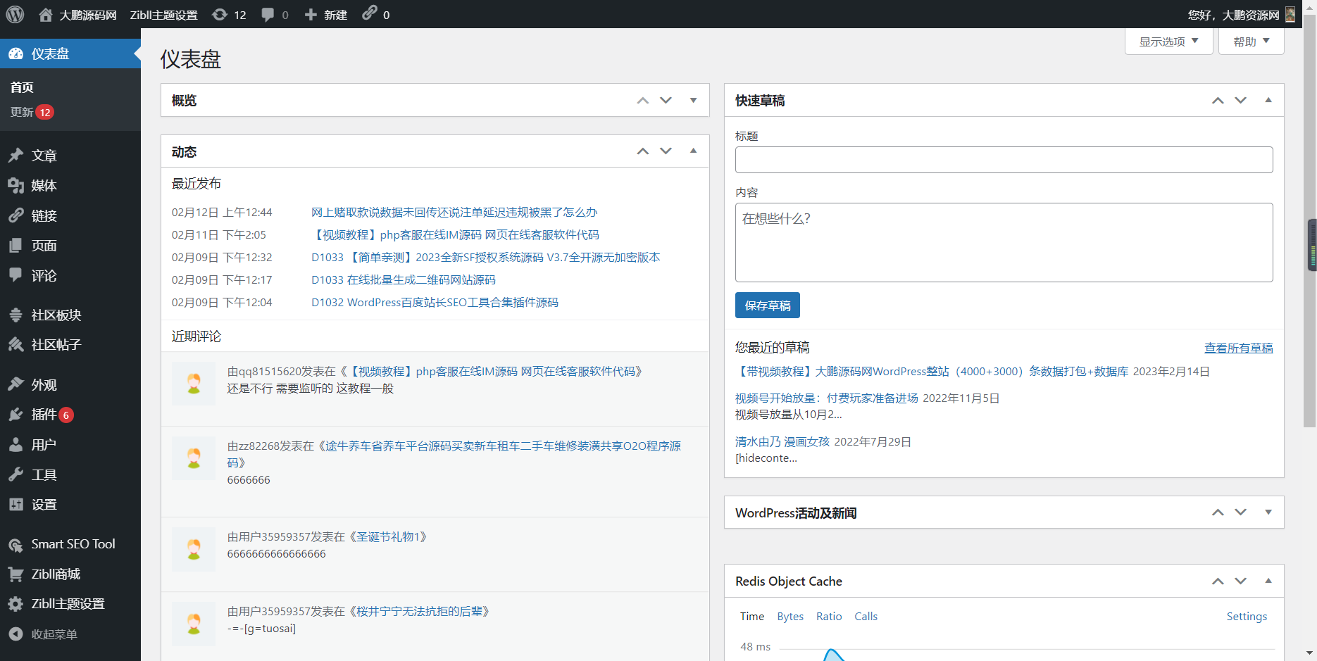 <strong>【带视频教程】D42资源网WordPress整站（4000+3000）条文章数据打包+数据库</strong>插图2